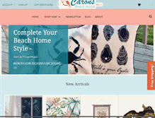 Tablet Screenshot of caronsbeachhouse.com